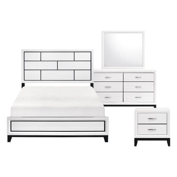 Davi 4 & 5 Piece Bed Set White image