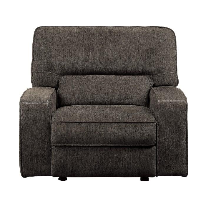 Borneo Glider Reclining Chair in Chocolate