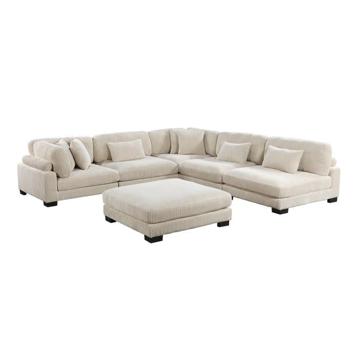 8555BE6OT - (6)6-Piece Modular Sectional with Ottoman