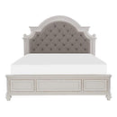 Baylesford King Upholstered Panel Bed in Antique White 1624KW-1EK