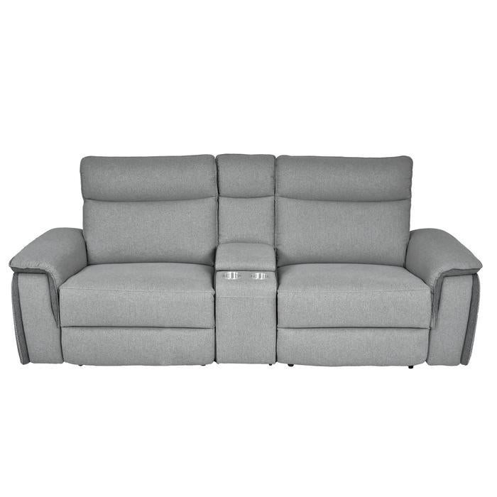 8259-2CNPWH - (3)Power Double Reclining Love Seat with Center Console and Power Headrests
