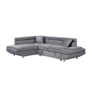 9412GYSC - (2)2-Piece Sectional with Adjustable Headrests, Pull-out Bed and Left Chaise