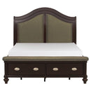 2615KDC-1EK - (3)Eastern King Sleigh Platform Bed