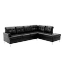 8378BLK - (2)2-Piece Sectional with Right Chaise