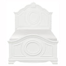Lucida Twin Panel Bed in White 2039TW-1