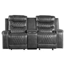 Putnam Double Glider Reclining Loveseat in Gray 9405GY-2