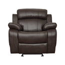 Marille Double Glider Reclining Chair in Brown