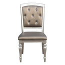 Orsina Side Chair in Silver (Set of 2)