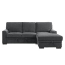 9468CC2RC2L - (2)2-Piece Sectional with Pull-out Bed and Right Chaise with Hidden Storage