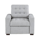 9916GY-1 - Chair with Pull-out Ottoman