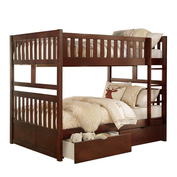 B2013FFDC-1T - (4) Full/Full Bunk Bed with Storage Boxes