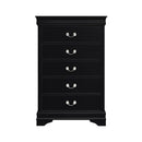 Mayville 5 Drawer Chest in Black 2147BK-9