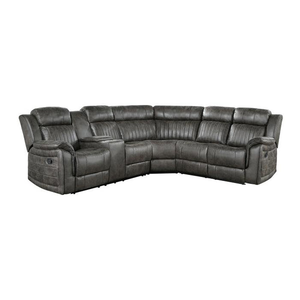 9479BRGSC - (3)3-Piece Reclining Sectional with Left Console image
