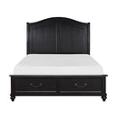 Herman (3) Eastern King Platform Bed with Footboard Storage