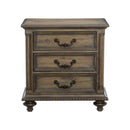 Rachelle 3 Drawer Nightstand in Weathered Pecan 1693-4