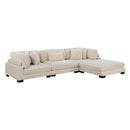 8555BE4OT - (4)4-Piece Modular Sectional with Ottoman