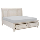 Bethel (3) Queen Platform Bed with Footboard Storage