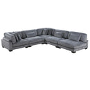 8555GY5SC - (5)5-Piece Modular Sectional