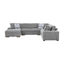9624GY42RLC - (4)4-Piece Sectional with Left Chaise