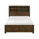 1592F-1-Bedroom (3) Full Platform Bed with Footboard Storage