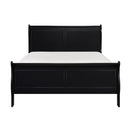 Mayville Queen Sleigh Bed in Black 2147BK-1