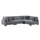 8555GY4SC - (4)4-Piece Modular Sectional