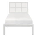 1635WHT-1-Youth Twin Platform Bed