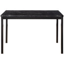 2601BK-48 - Dining Table, Faux Marble Top
