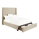 5877KBE-1EKDW - (3)Eastern King Platform Bed with Storage Footboard