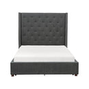 5877GY-1 - (2)Queen Platform Bed