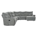 9509DG6LR5R - (6)6-Piece Modular Reclining Sectional with Right Chaise