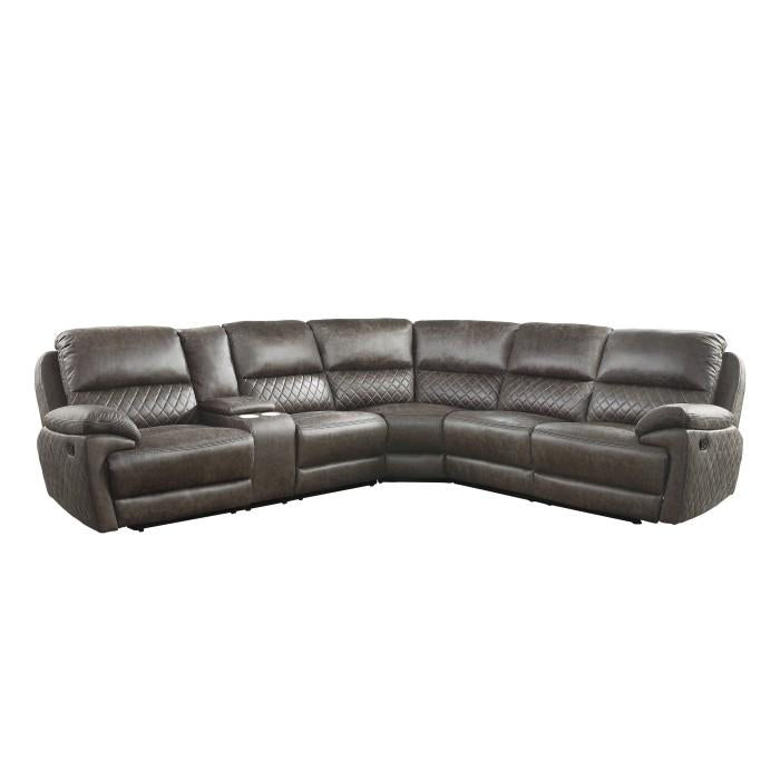 9510SC - (3)3-Piece Reclining Sectional with Left Console