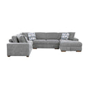 9624GY42LRC - (4)4-Piece Sectional with Right Chaise