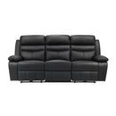 9628BLK-3PW - Power Double Reclining Sofa