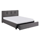 Aitana (4) California King Platform Bed with Storage Footboard
