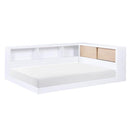 B2012BCF-1BC - (4) Full Bookcase Corner Bed