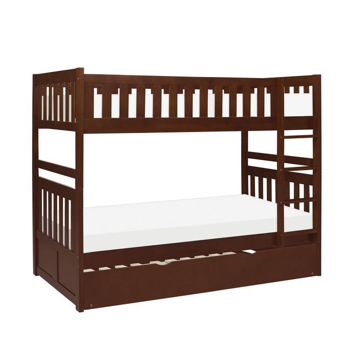 B2013DC-1R - (4) Twin/Twin Bunk Bed with Twin Trundle