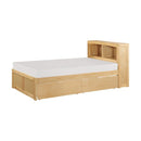 B2043BC-1T - (3) Twin Bookcase Bed with Storage Boxes