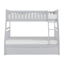 B2063TF-1R - (4) Twin/Full Bunk Bed with Twin Trundle
