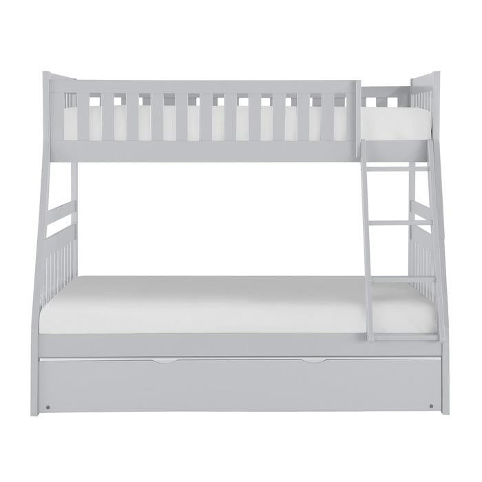 B2063TF-1R - (4) Twin/Full Bunk Bed with Twin Trundle