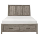 Bainbridge (3) California King Platform Bed with Footboard Storage