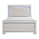 Allura King Panel Bed in White 1916KW-1EK