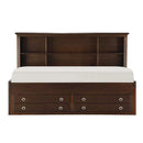 Meghan Twin Lounge Storage Bed in Espresso