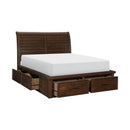 Logandale (4) Queen Platform Bed with Footboard Storage