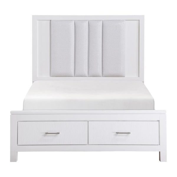 Prism (3) California King Platform Bed with Footboard Storage