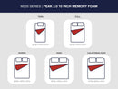 Peak 2.0 10 Memory Foam Mattress