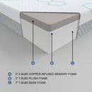 Lyra-12" Copper-Infused Memory Foam Mattress Display Cube image