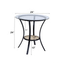 3 Pcs Table & Chairs Set