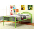 Rainbow Full Bed Black, White, Silver, Black, & Green