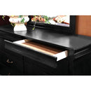 Louis Philippe Cal.King Bed Black & Grey